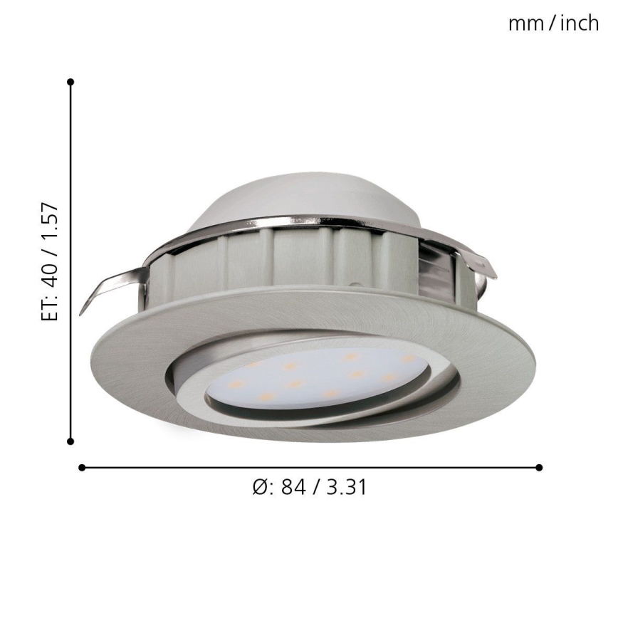 Eglo - 3 kpl PINEDA-uppovalaisinta LED/6W/230V