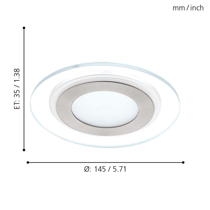 Eglo 95932 - Riippuva LED-kattovalaisin PINEDA 1 LED/11W/230V