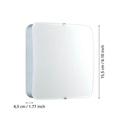 Eglo 95968 - LED-kattovalaisin CUPELLA LED/11W/230V kiiltävä kromi