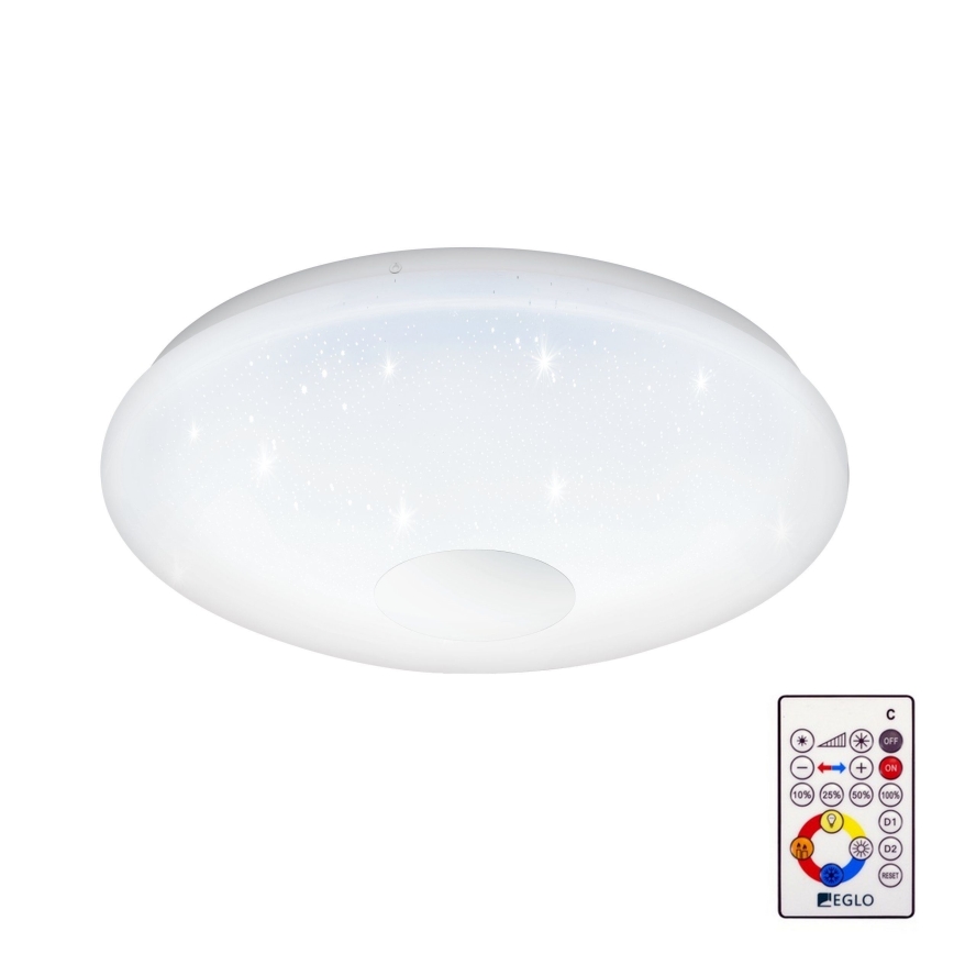 Eglo 95972 - LED-himmennettävä kattovalaisin VOLTAGO 2 LED/20W/230V + kaukosäädin
