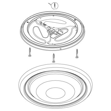 Eglo 96023 - LED-kattovalaisin CAPASSO LED/18W/230V