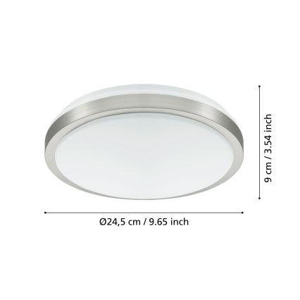 Eglo 96032 - LED-kattovalaisin COMPETA 1 LED/18W/230V