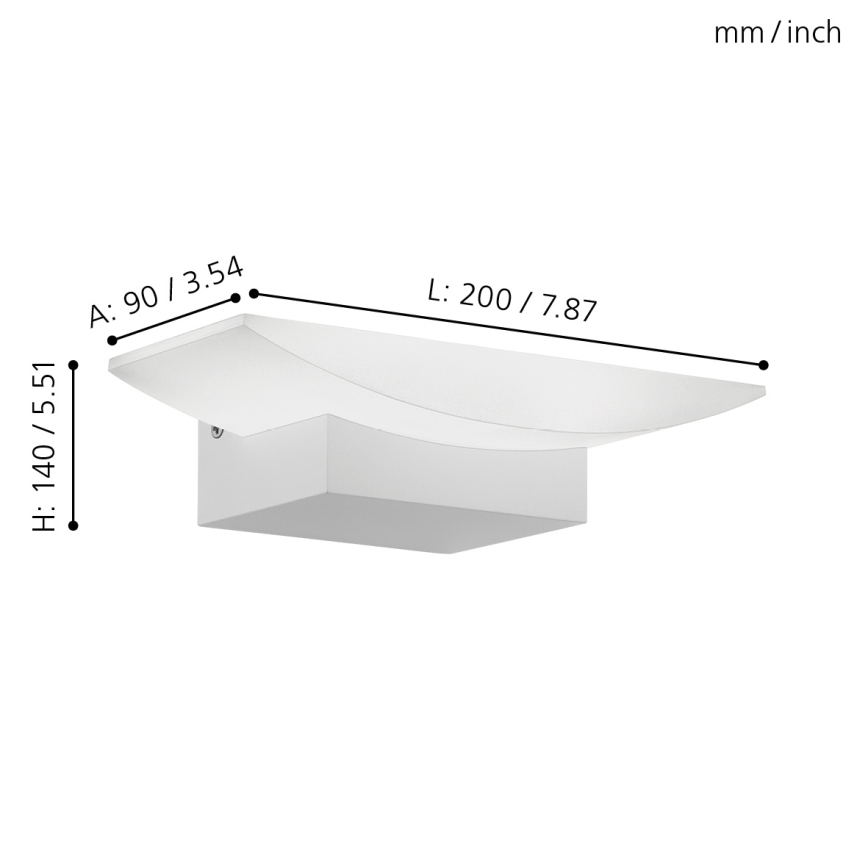 Eglo - LED-seinävalaisin LED/5,6W/230V