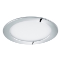 Eglo 96055 - LED-upotettava kattovalaisin FUEVA 1 LED/10,9W/230V IP44 halkaisija 17 cm