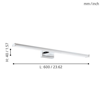 Eglo - LED-kylpyhuoneen valo LED/11W/230V 4000K 60 cm IP44