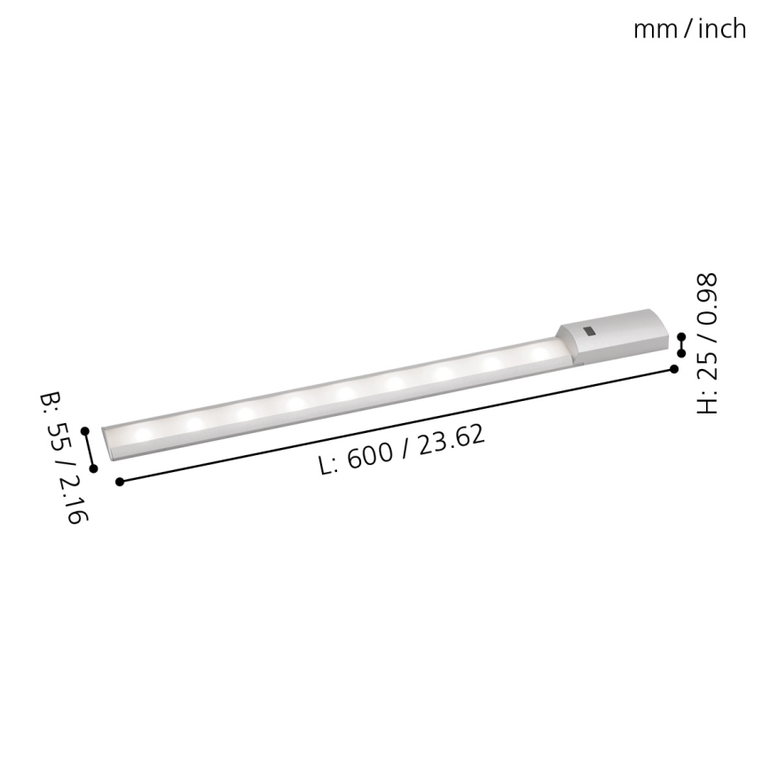 Eglo - LED Työtasavalo anturilla LED/8,1W/230V