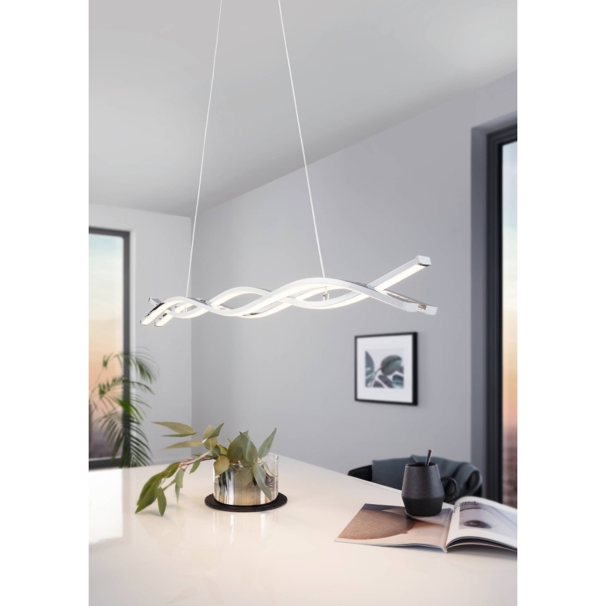 Eglo - LED-riippuvalaisin vaijerilla LED/35W/230V 3000K kiillotettu kromi