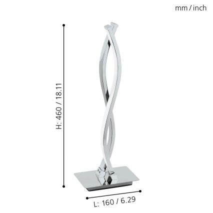 Eglo 96105 - LED-pöytävalaisin LASANA 2 2xLED/5W/230V