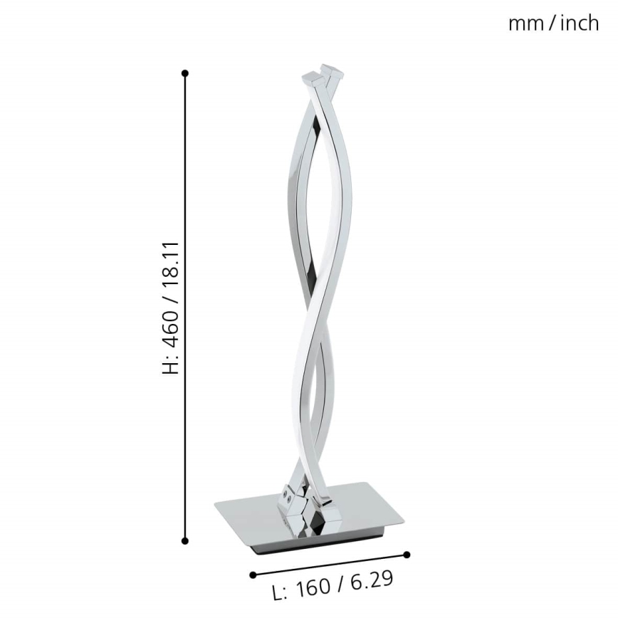 Eglo 96105 - LED-pöytävalaisin LASANA 2 2xLED/5W/230V