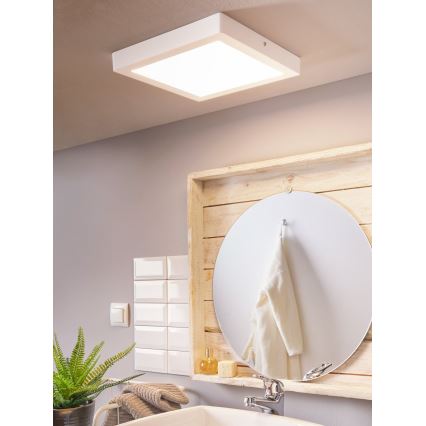 Eglo 96169 - Kylpyhuoneen LED-kattovalaisin FUEVA 1 LED/22W/230V IP44 30x30 cm