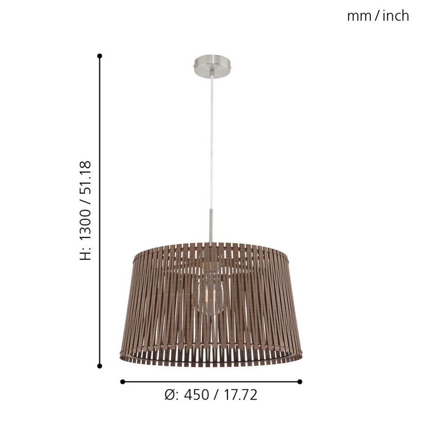 Eglo 96199 - Kattokruunu SENDERO 1xE27/60W/230V