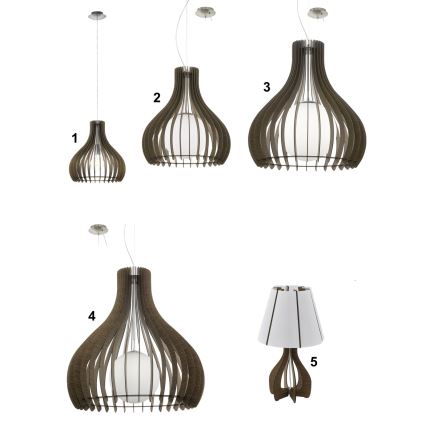 Eglo 96219 - Riippuvalaisin TINDORI 1xE27/60W/230V