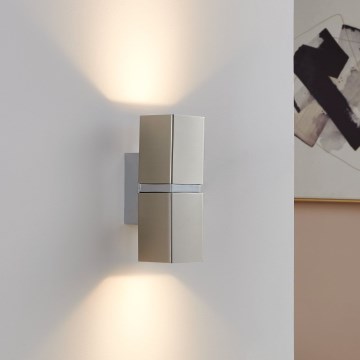 Eglo 96264 - LED-seinävalaisin PASSA 2xGU10/2,8W/230V kulmikas