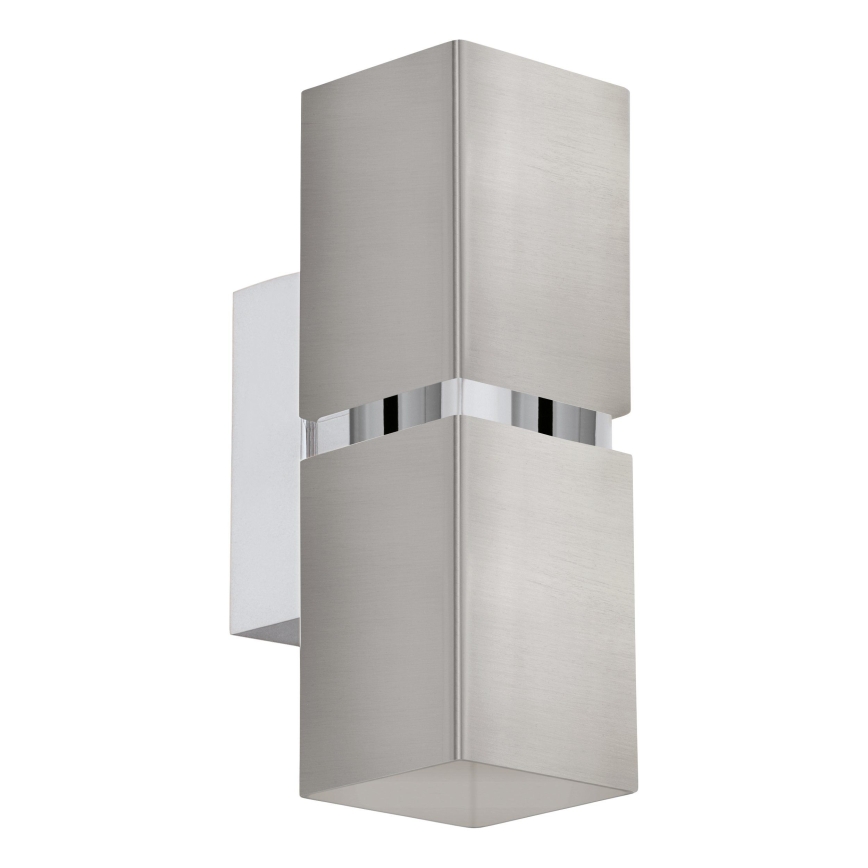 Eglo 96264 - LED-seinävalaisin PASSA 2xGU10/2,8W/230V kulmikas