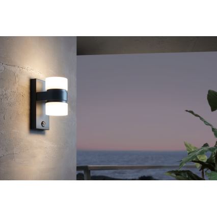 Eglo 96276 - LED-ulkoseinävalaisin anturilla ATOLLARI 2xLED/6W IP44