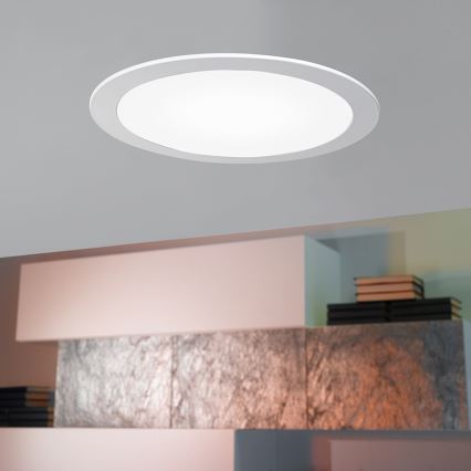 Eglo 96407 - LED-himmennettävä uppovalaisin FUEVA 1 LED/10,95W/230V halkaisija 17 cm