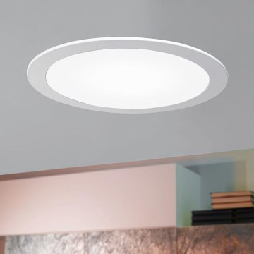 Eglo 96407 - LED-himmennettävä uppovalaisin FUEVA 1 LED/10,95W/230V halkaisija 17 cm