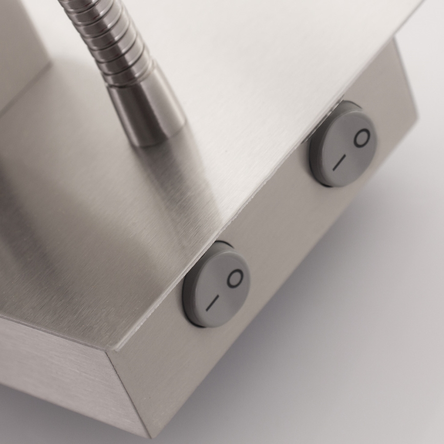 Eglo - LED joustava valaisin 1xE27/40W+LED/3,8W valkoinen