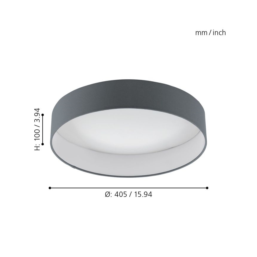 Eglo - himmennettävä LED-kattovalaisin LED/18W/230V