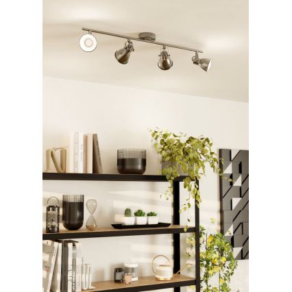 Eglo 96555 - LED-kohdevalaisin SERAS 4xGU10/3,3W/230V