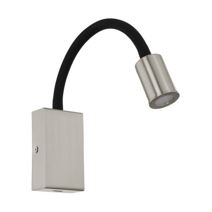 Eglo - LED-seinäkohdevalaisin USB-laturilla LED/3,5W/230V mattakromi