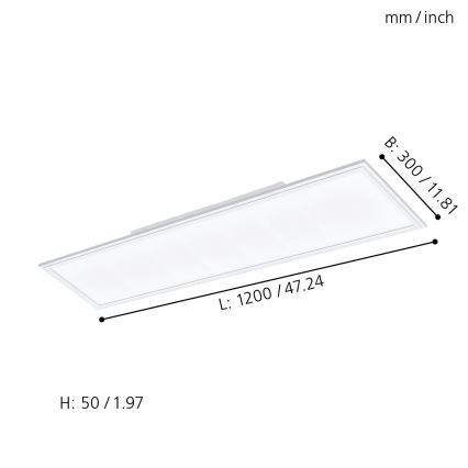 Eglo - LED RGBW Himmennysvalo SALOBRENA-C LED/31W + kauko-ohjaus
