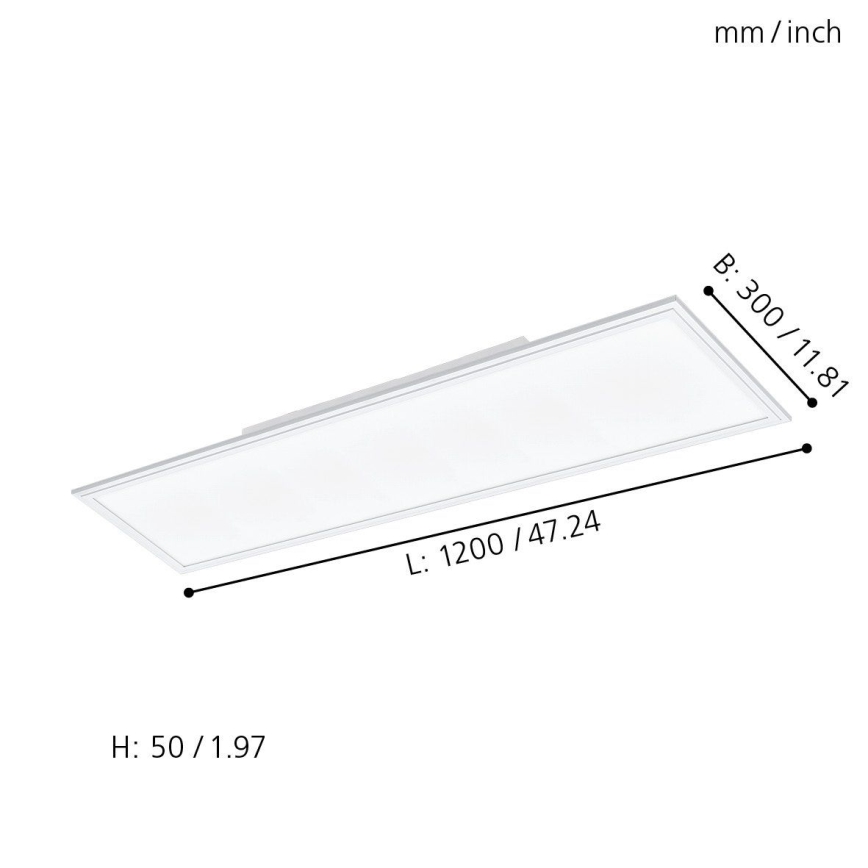 Eglo - LED RGBW Himmennysvalo SALOBRENA-C LED/31W + kauko-ohjaus