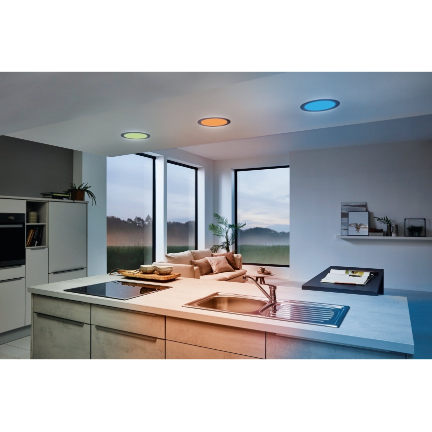 Eglo - LED RGB himmennettävä upotettava alasvalo FUEVA-C LED/15,6W/230V halkaisija 22,5 cm