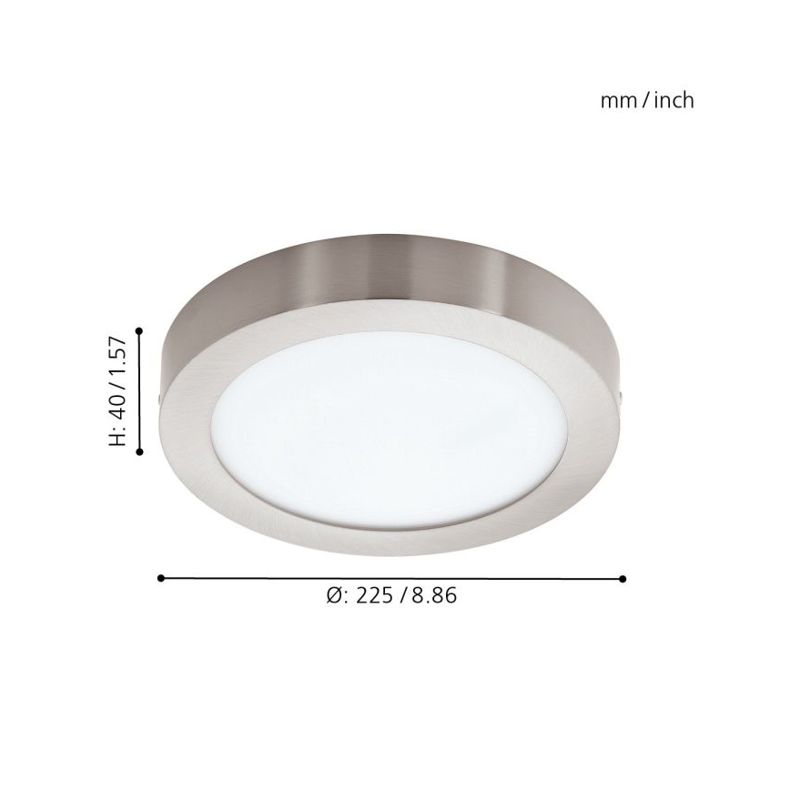 Eglo - LED RGBW himmennettävä kattovalaisin FUEVA-C LED/15,6W/230V Bluetooth halkaisija 22,5 cm