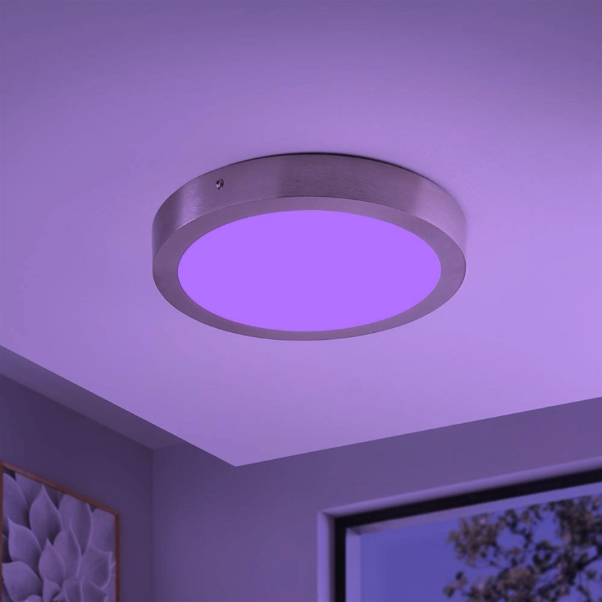 Eglo - LED RGBW himmennettävä kattovalaisin FUEVA-C LED/21W/230V Bluetooth Ø 30 cm