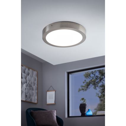 Eglo - LED RGBW himmennettävä kattovalaisin FUEVA-C LED/21W/230V Bluetooth Ø 30 cm