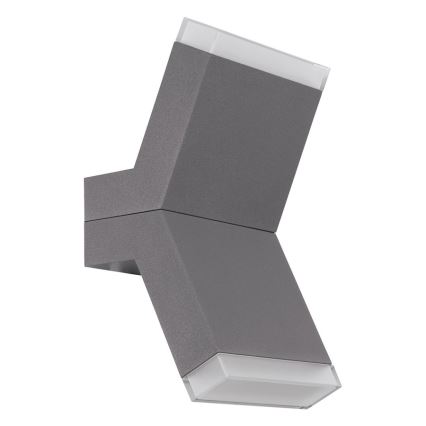 Eglo 96706 - LED-seinävalaisin CANTZO 2xLED/4W/230V harmaa