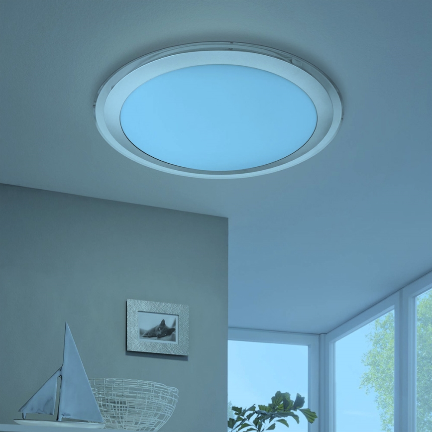 Eglo 96818 - LED RGBW Himmennettävä kattovalaisin COMPETA-C LED/17W/230V
