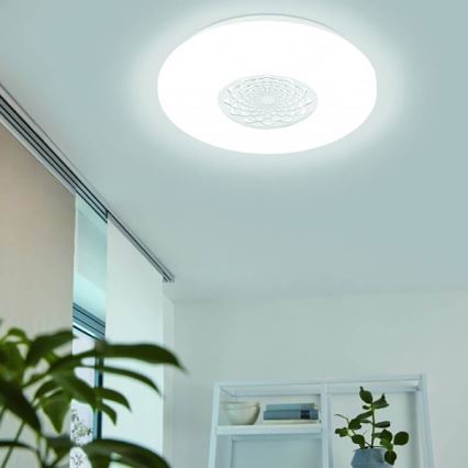 Eglo - LED RGBW himmennettävä seinä- ja kattovalaisin CAPASSO-C LED/17W/230V