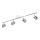 Eglo 96837 - LED-kohdevalaisin MONCALVIO 1 4xGU10/5W/230V