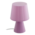 Eglo 96908 - Pöytävalaisin MONTALBO 1xE14/40W/230V vaaleanpunainen