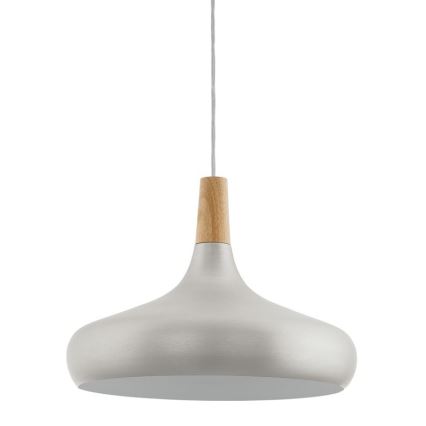 Eglo - Riipusvalaisin 1xE27/60W/230V d. 40 cm hopea