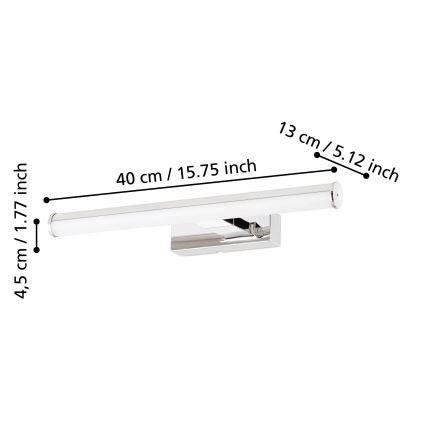Eglo - LED-peilivalaisin kylpyhuoneeseen LED/7,4W/230V IP44