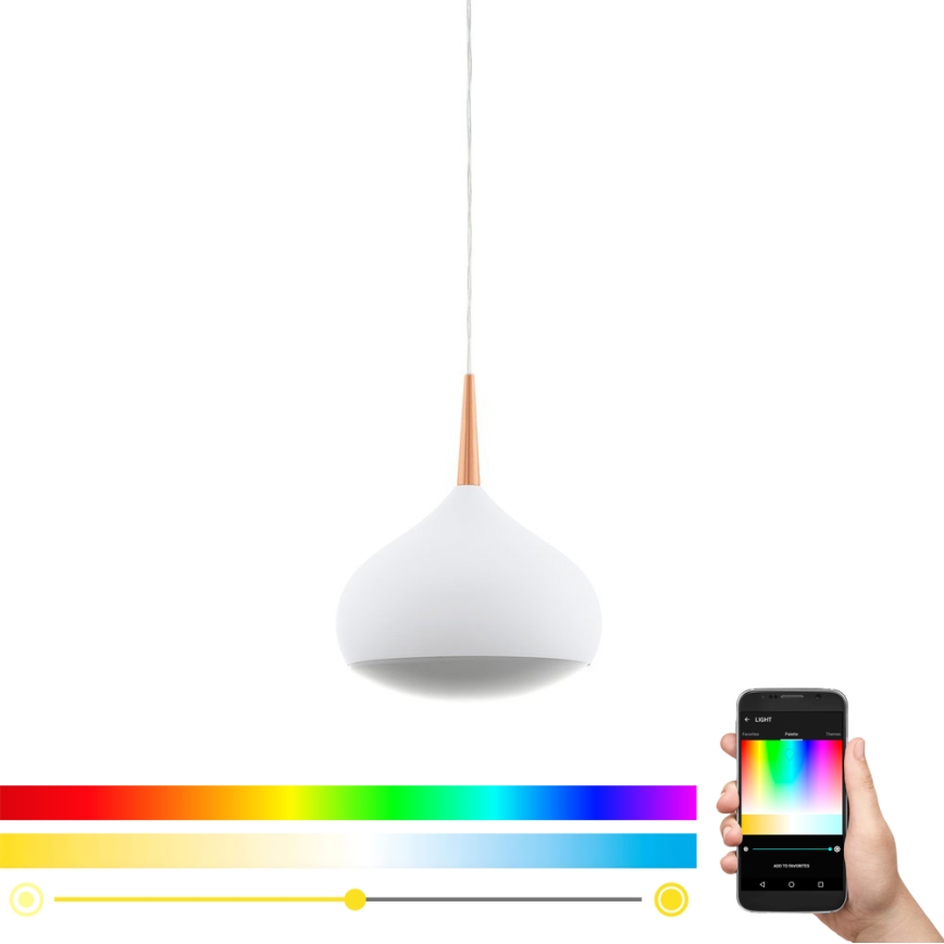 Eglo 97087 - LED RGBW himmennettävä riippuvalaisin COMBA-C LED/18W/230V