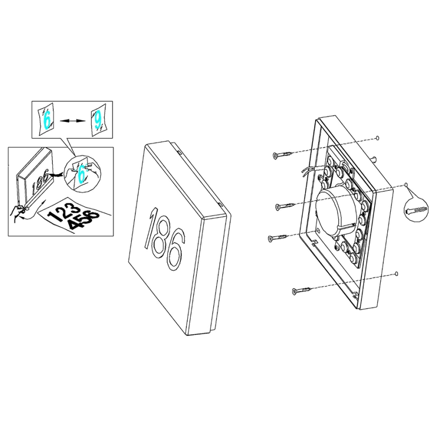 Eglo - LED himmennettävä ulkokäyttöön tarkoitettu seinävalaisin TORAZZA-C LED/14W/230V IP44