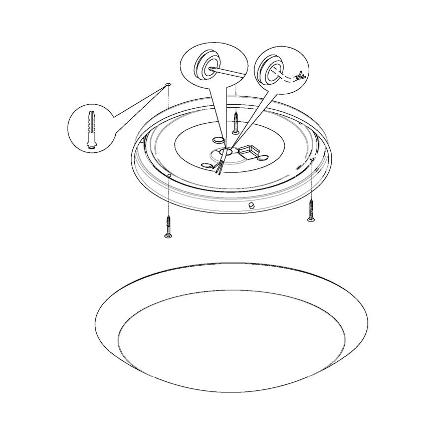 Eglo 97254 - LED-kylpyhuoneen kattovalaisin PILONE LED/11W/230V valkoinen IP44