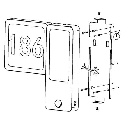 Eglo 97297 - LED-ulkoseinävalaisin CHEIRA 2xLED/2,7W + 1xLED/3,6W/230V IP44