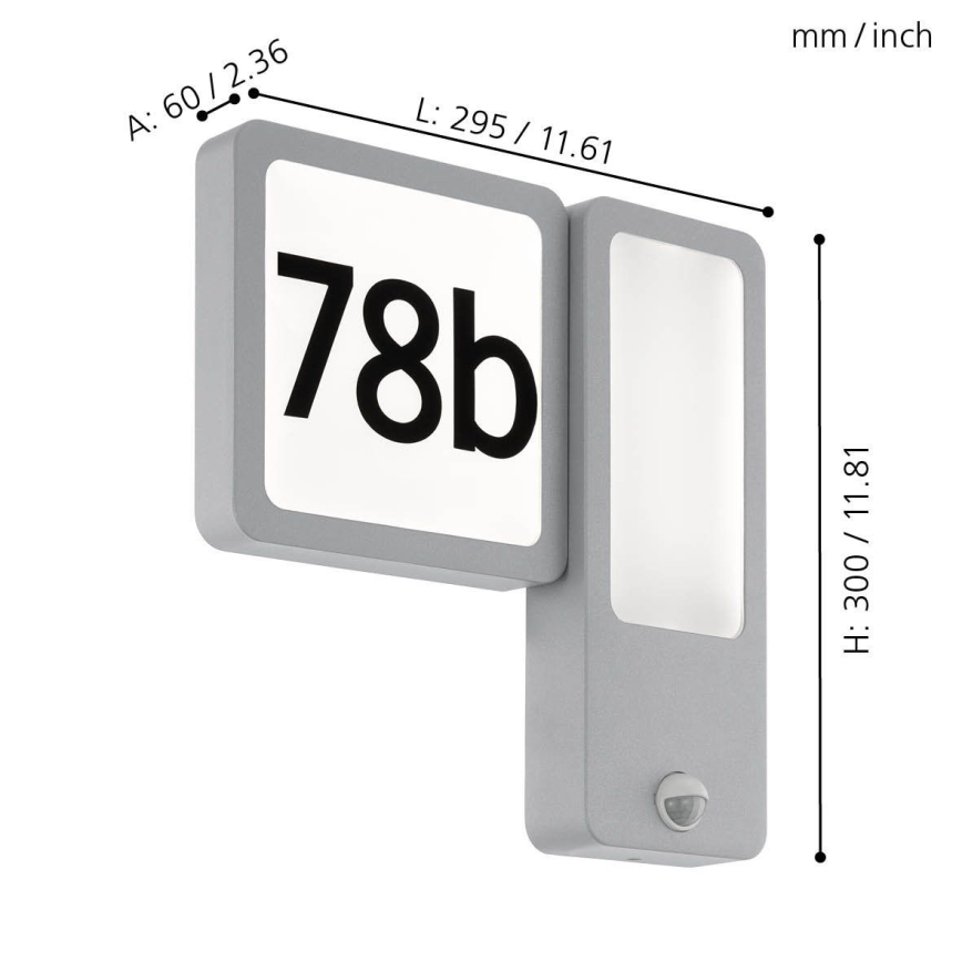 Eglo - LED-ulkoseinävalaisin 2xLED/2,7W + LED/3,6W/230V IP44