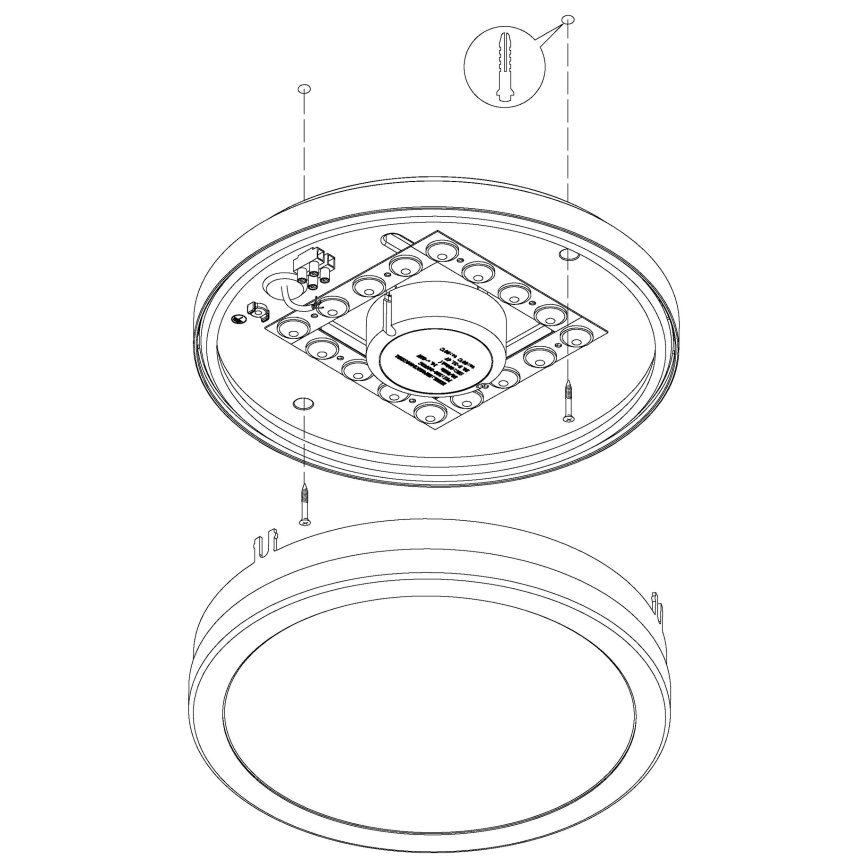 Eglo 97299 - LOCANA-C LED/14W himmennettävä kylpyhuonevalaisin, hopea, IP44