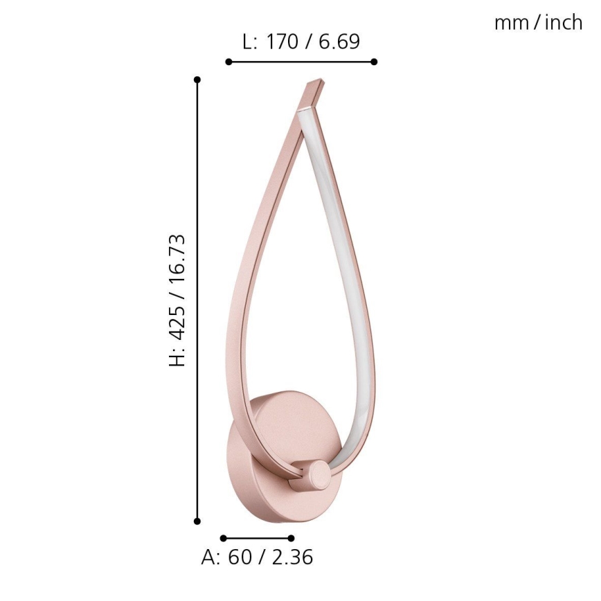 Eglo - LED-seinävalaisin LED/11W/230V