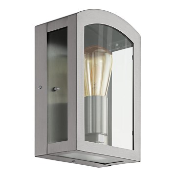 Eglo 97477 - Ulkoseinävalaisin PARETTA 1xE27/60W/230V mattakromi IP44