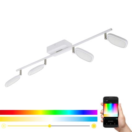 Eglo 97694 - LED RGB Kohdevalaisin PALOMBARE-C 4xLED/5W/230V