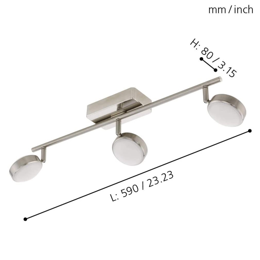 Eglo - LED RGB kohdevalaisin CORROPOLI-C 3xLED/5W/230V