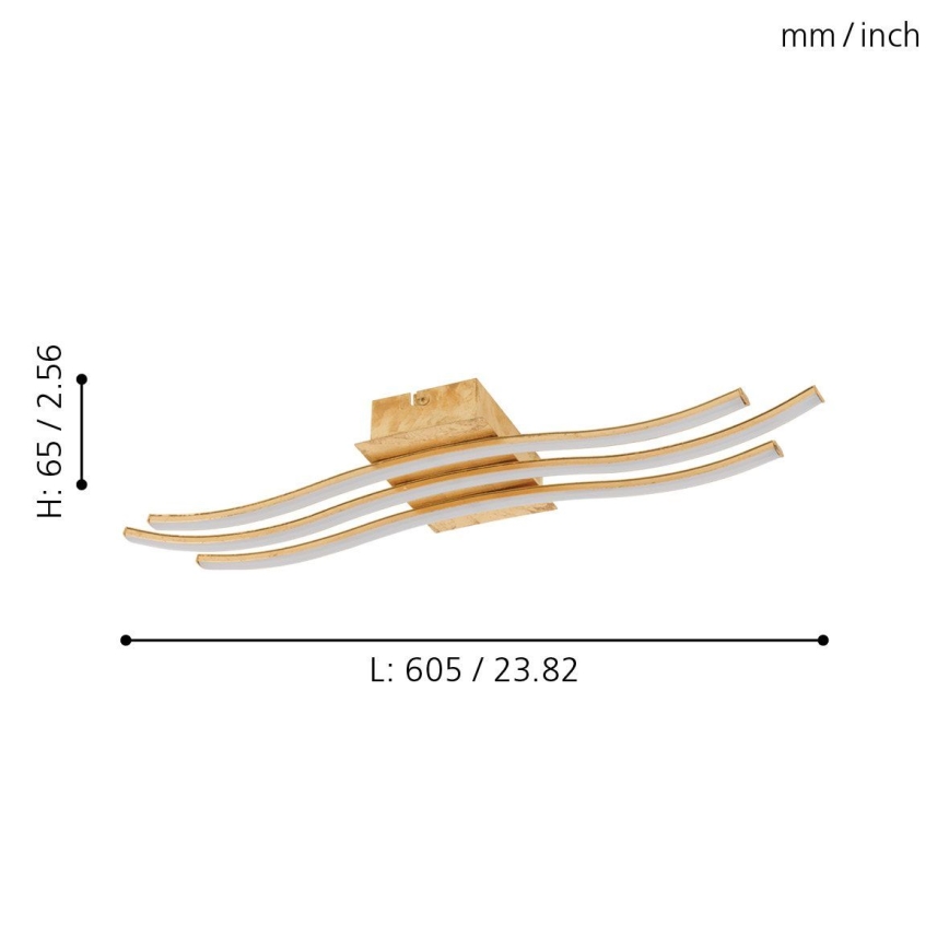 Eglo 97743 - LED Pinta-asennettava kattovalaisin MIRAFLORES 3xLED/8,6W/230V