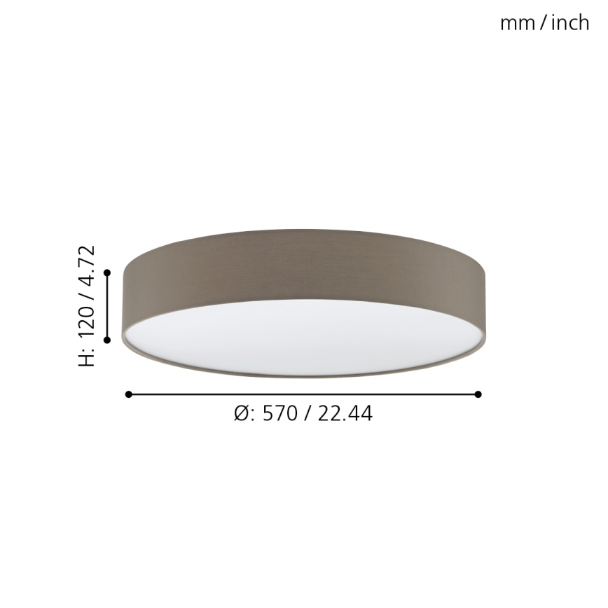 Eglo - LED himmennettävä kattovalaisin LED/40W/230V + kaukosäädin
